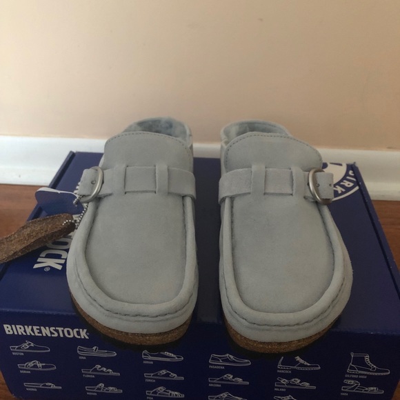 BIRKENSTOCK Buckley Shearling Suede Clogs NWT - Picture 13 of 15